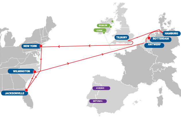 Liner agency map